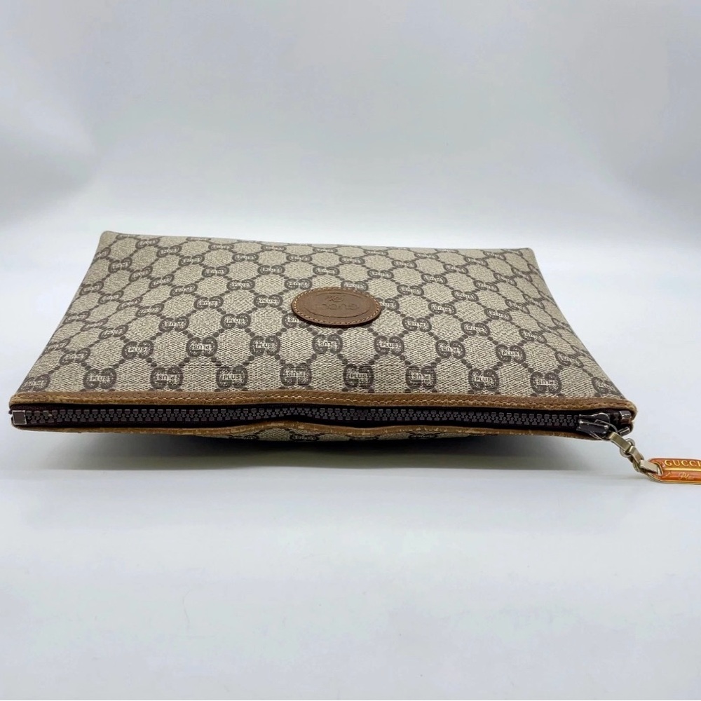 Gucci GG Plus Supreme PVC Leather Beige toiletry bag - men’s / women’s - EUC - Picture 4 of 13